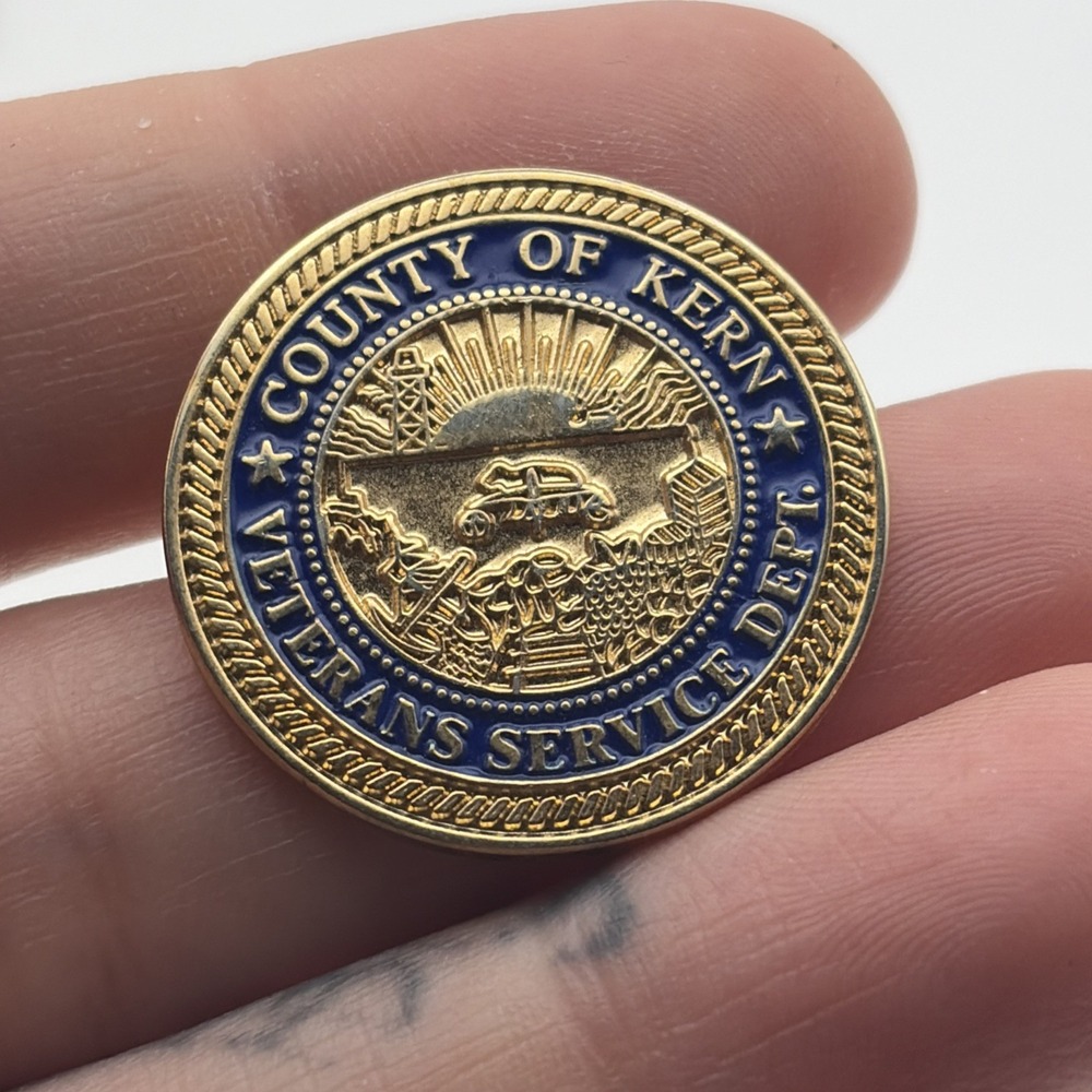 County Of Kern Veterans Service Department Lapel Hat Pin